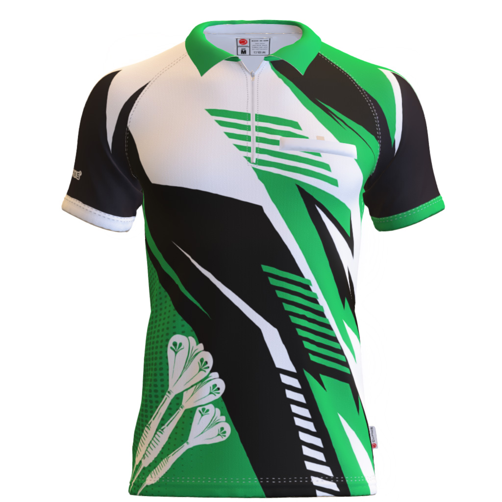 Warcraft  Dartshirt - grün - Standardkragen 