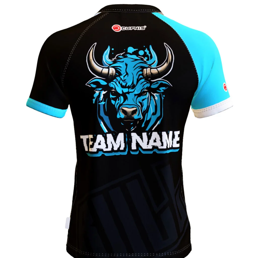 Bull Attack -cyan – Standardkragen 