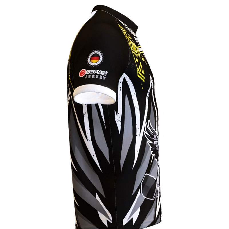 Crazy Eagle Dartshirt Schwarz Gelb