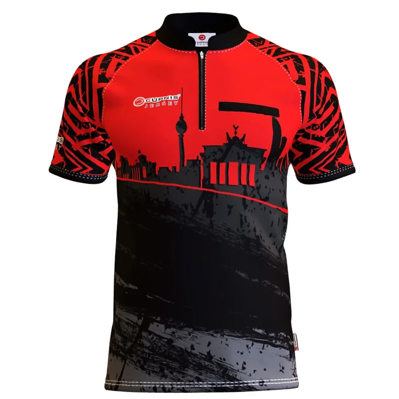 Berlin Mauerfall Dartshirt Rot