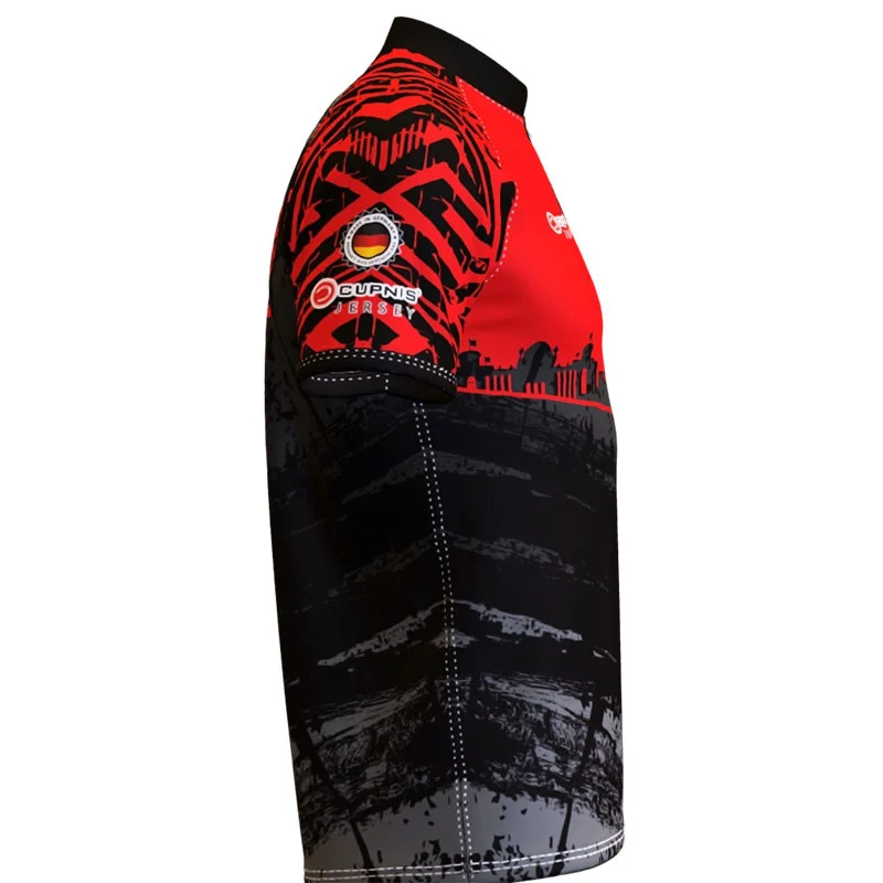 Berlin Mauerfall Dartshirt Rot