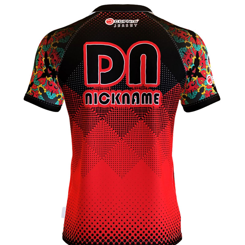 Nightmare Dartshirt Rot Schwarz