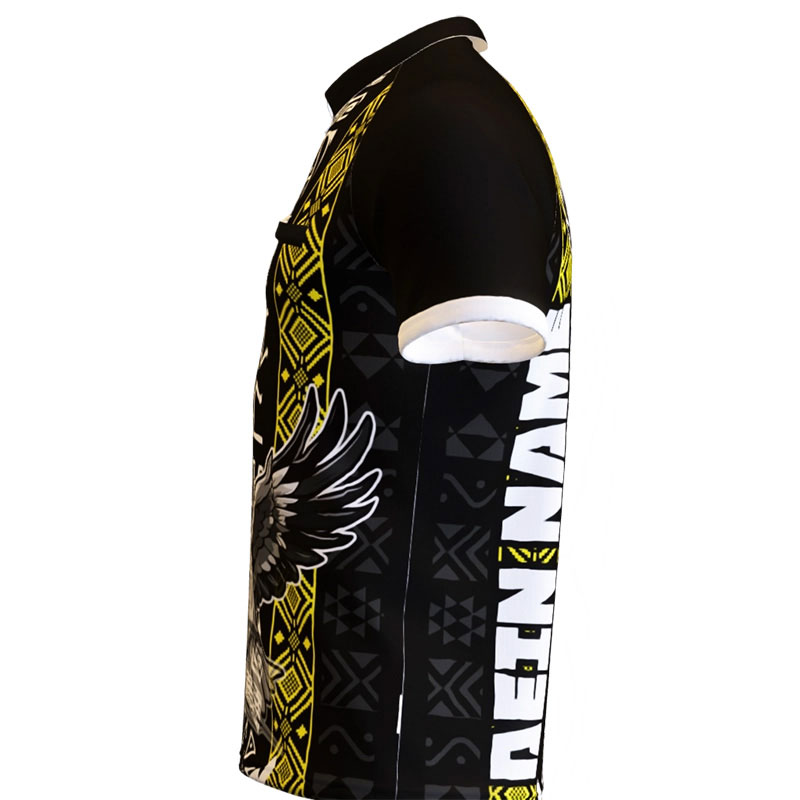 Crazy Eagle Dartshirt Schwarz Gelb