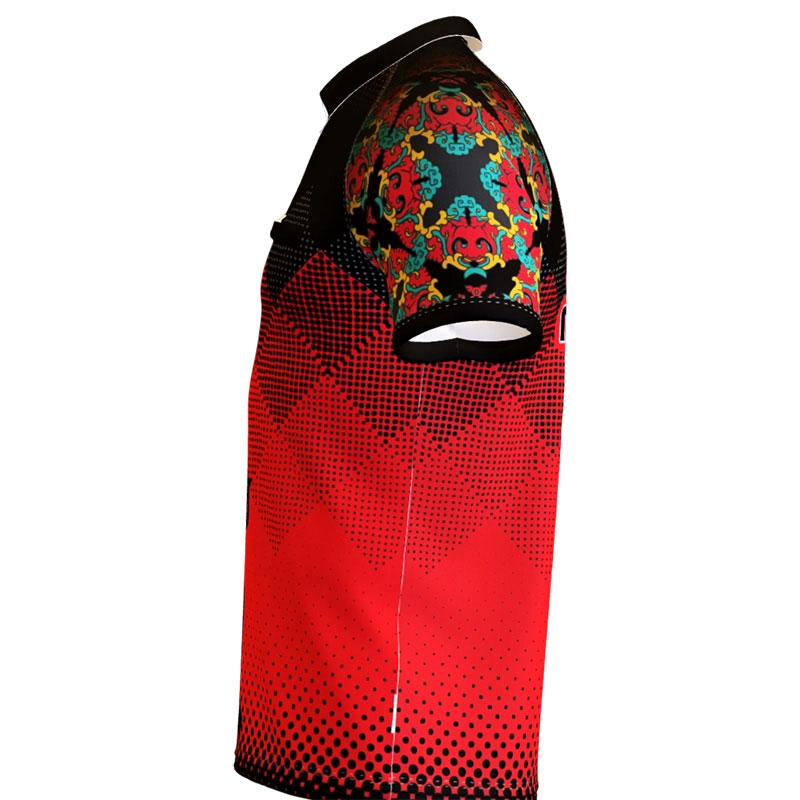 Nightmare Dartshirt Rot Schwarz