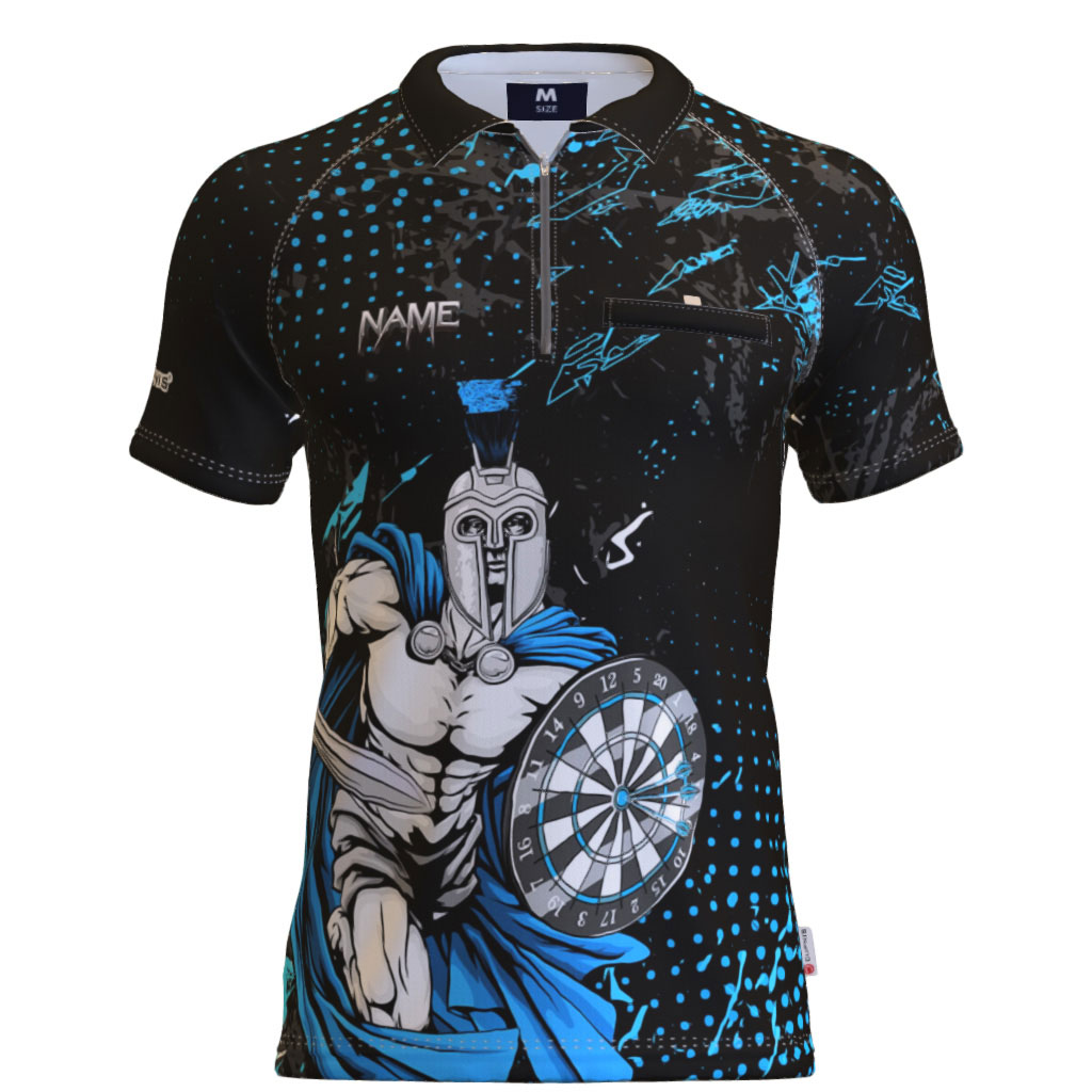 Diablo Dartshirt-Blue – Standardkragen 