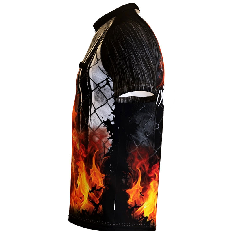 Bear Fire Dartshirt Personalisiert | Standardkragen