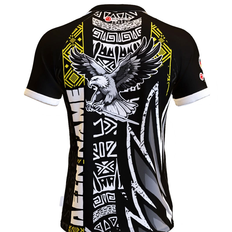 Crazy Eagle Dartshirt Schwarz Gelb