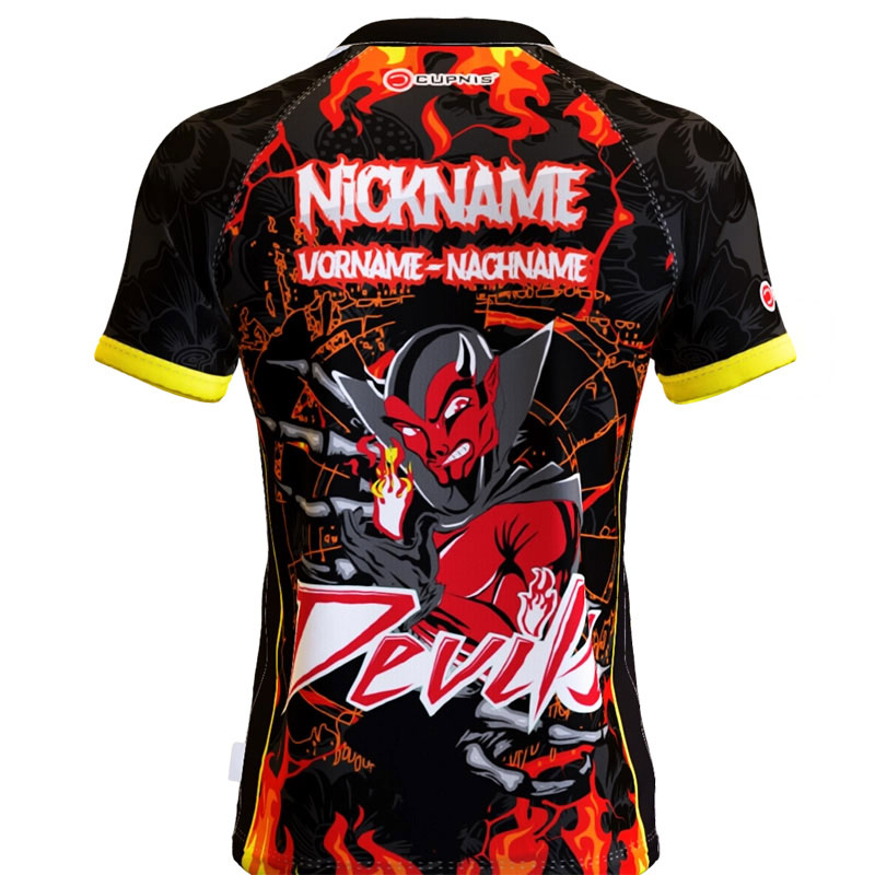 The Devil's Advocate Dartshirt | Standardkragen Trikot Personalisiert kaufen