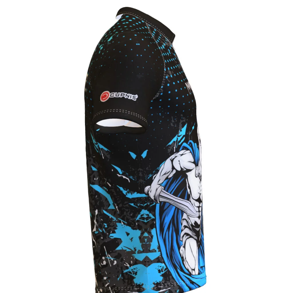 Diablo Dartshirt-Blue – Standardkragen 