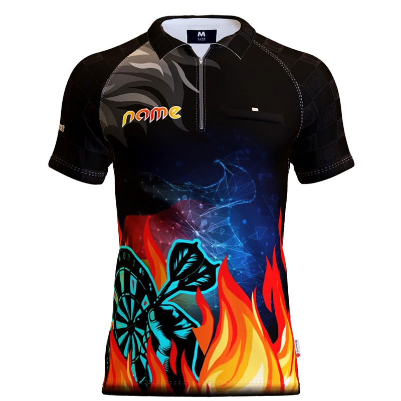 Darts Board on Fire - Standardkragen