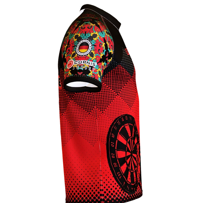 Nightmare Dartshirt Rot Schwarz