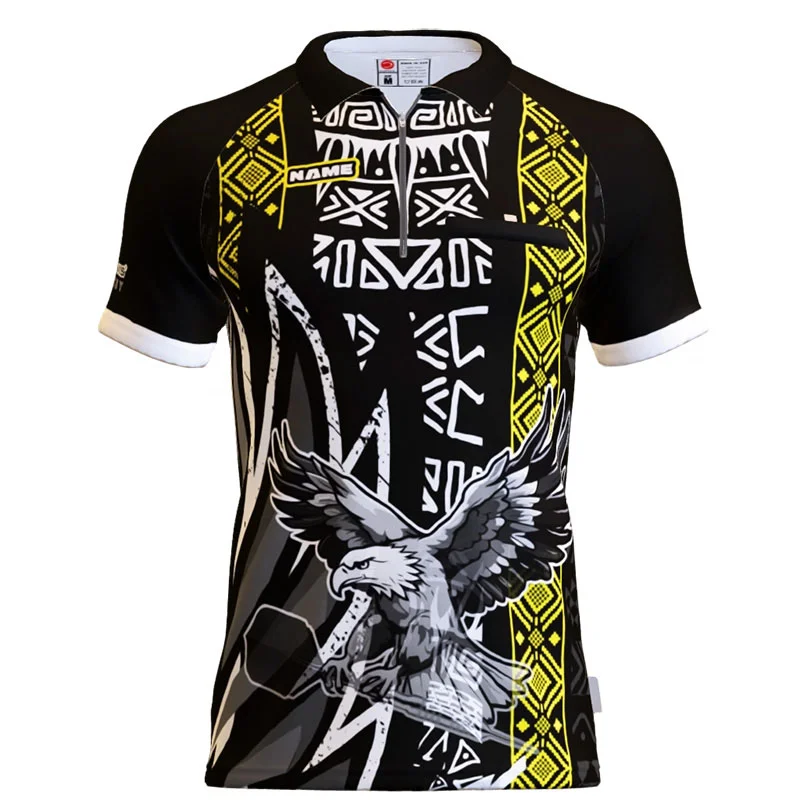 Crazy Eagle Dartshirt Schwarz Gelb