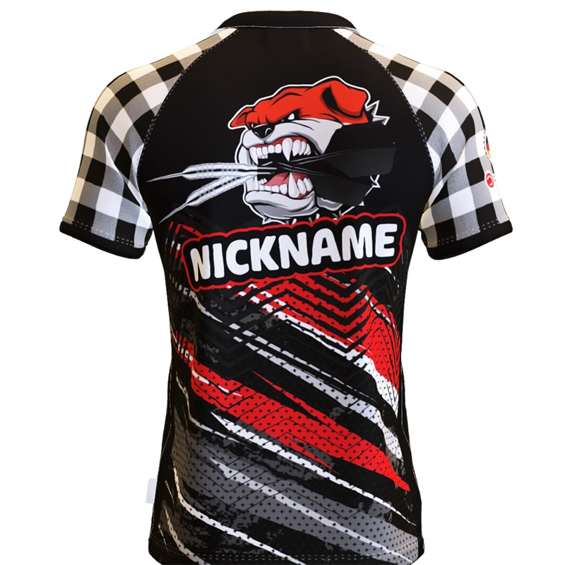 Aggressive Bulldog - Dartshirt _ Rot