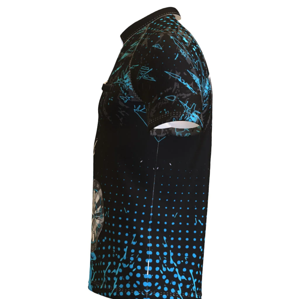 Diablo Dartshirt-Blue – Standardkragen 