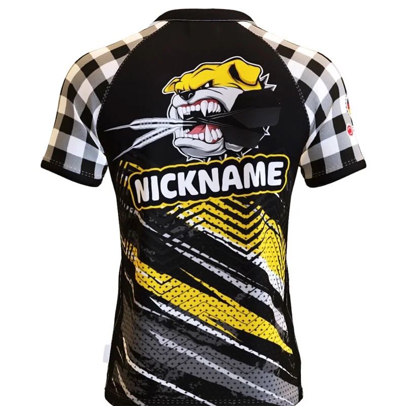 Aggressive Bulldog Dartshirt Gelb