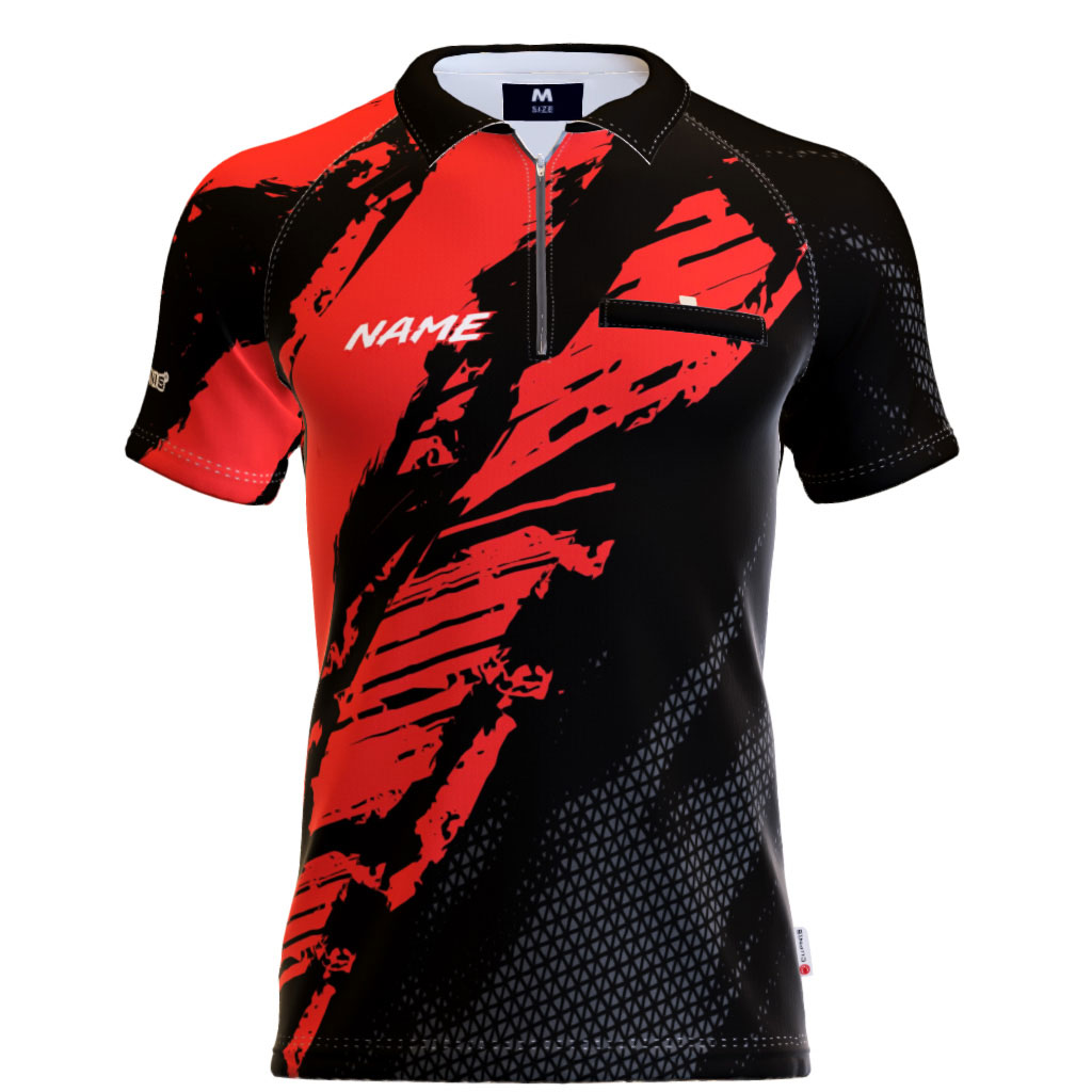 Counter strike-Red - Black – Standardkragen